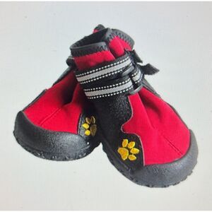 PET ARTIST Waterproof Dog (MED to LARGE) Socks Shoes RED Sz 4 (See Description)